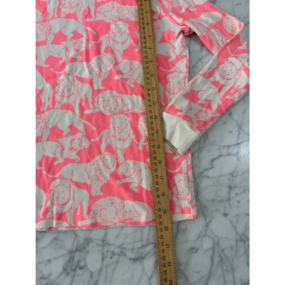 Crewcuts Hot Pink Lion Sz 10 Pajama Set